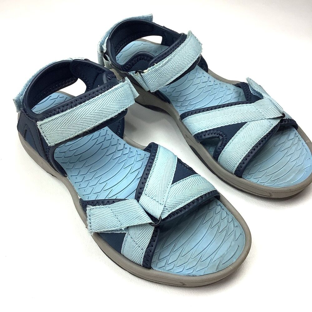 Khombu Blue Adjustable Sandals Women Size 8.5 M Outdoor Hiking All Terrain